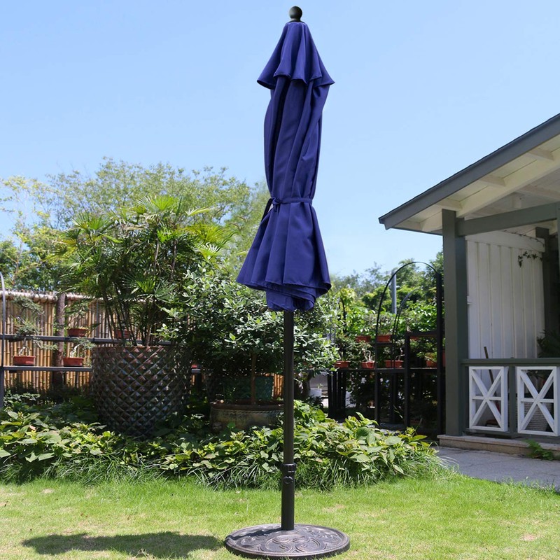 Sunnyglade 9Ft Patio Umbrella Outdoor Table Umbrella with 8 Sturdy