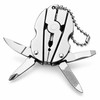 Stainless Steel Folding Multi-Tool Keychain with Pliers, Knife, Screwdrivers &