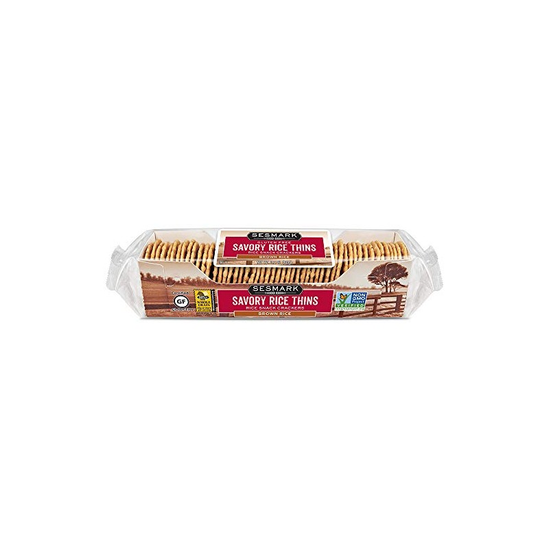Sesmark Gluten Free Rice Thins Brown Rice - Non GMO