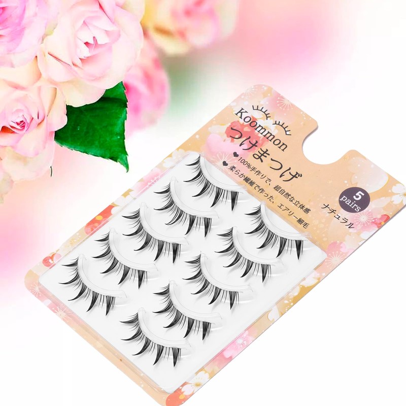 False Eyelashes, Natural, Transparent Axis, False Eyelashes, Handmade Upper Eyelashes,