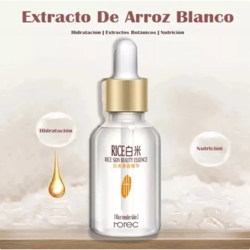 Rorec Serum Arroz Rorec Original P/cerrar Poros + Aclarante Facial
