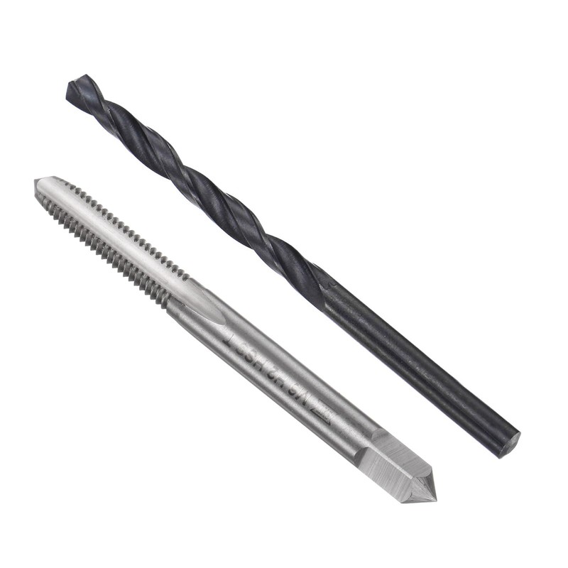sourcing map Metric Tap and Drill Bit Set, M6 x