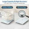 BAKFEE IP67 Waterproof Food Scale with Tempered Glass Surface, 22lb