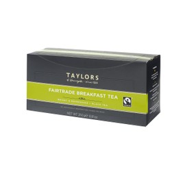 Taylors of Harrogate Wrapped Tea Bags, Fairtrade Breakfast, 100 Count