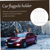 Kisangel Multi-use Suction Cup Flagpole Bracket Plastic Flagpole Holder Easy