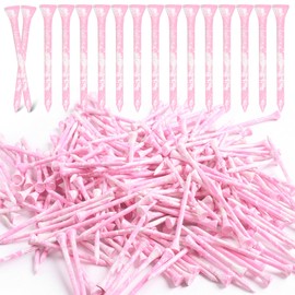 T-711 Bamboo Golf Tees, Stylish, Long Tees, 2.8 inches (70 mm) & 3.3 inches (83 mm), Choose from 2 Sizes, 50 Pieces, 60 Pieces, 100 Pieces, 200 Pieces, Large Capacity Pack, Nice Colors, Durable