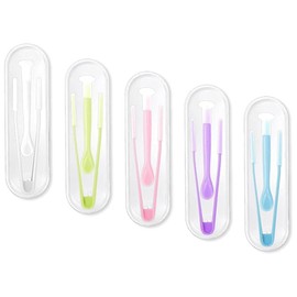 ESJNNK Contact Fitting Fixture, Mixed Color, Set of 5, Removal, Contact Case, Tweezers, Soft Material, Hygienic, Easy to Carry, Safe, Clean, Travel, Business Trip, Contact Stick, Equipment (5)