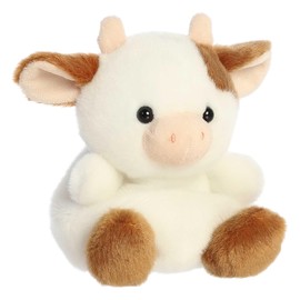 Aurora® Adorable Palm Pals™ Caroline Brown Cow Stuffed Animal - Pocket-Sized Play - Collectable Fun - 5 Inches