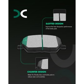 SCITOO Disc Brake Pads Kits D1811-9046 Ceramic Front Brake Pads Set Fit For Fiat For 500X 2016-2018,For Jeep For Compass 2016-2020,For Jeep For Renegade 2015-2019