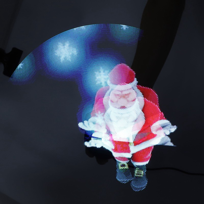 3D Hologram Fan 224 LED Light Beads High Resolution 3D