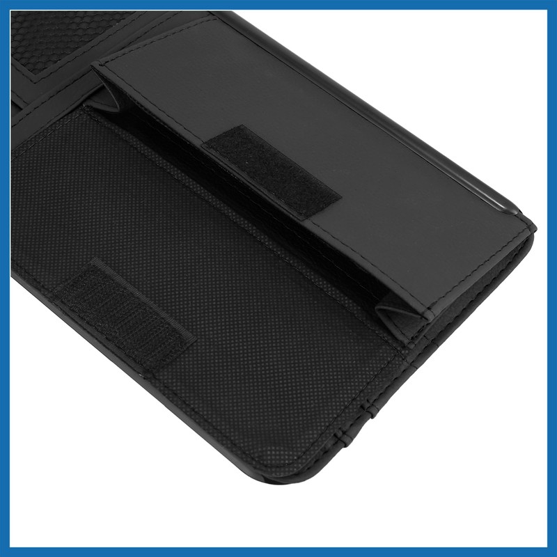 A ABSOPRO Black Universal Car Sun Visor Organizer Sunglasses Case