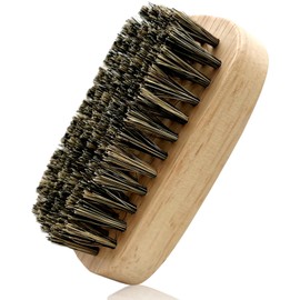 Premium Wooden Men’s Beard Brush – Mustache & Beard Styling Tool with Natural Boar Bristles