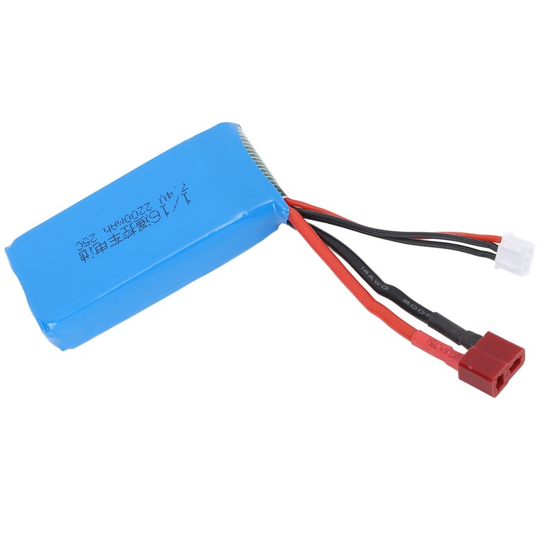 RC Car Battery 2S 7.4V 2200mAh Li Po Circuit Protection