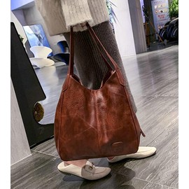 Hobo Bags for Women Soft Vegan Leather Shoulder Handbag Fashion Lightweight Tote Handbag and Purses