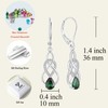 YL Women's Infinity Celtic Knot Drop Earrings 925 Sterling Silver