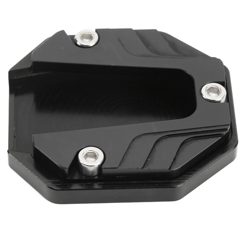 Demeras Motorcycle Side Stand Plate Pad, Universal Fashion Appearance Anodic