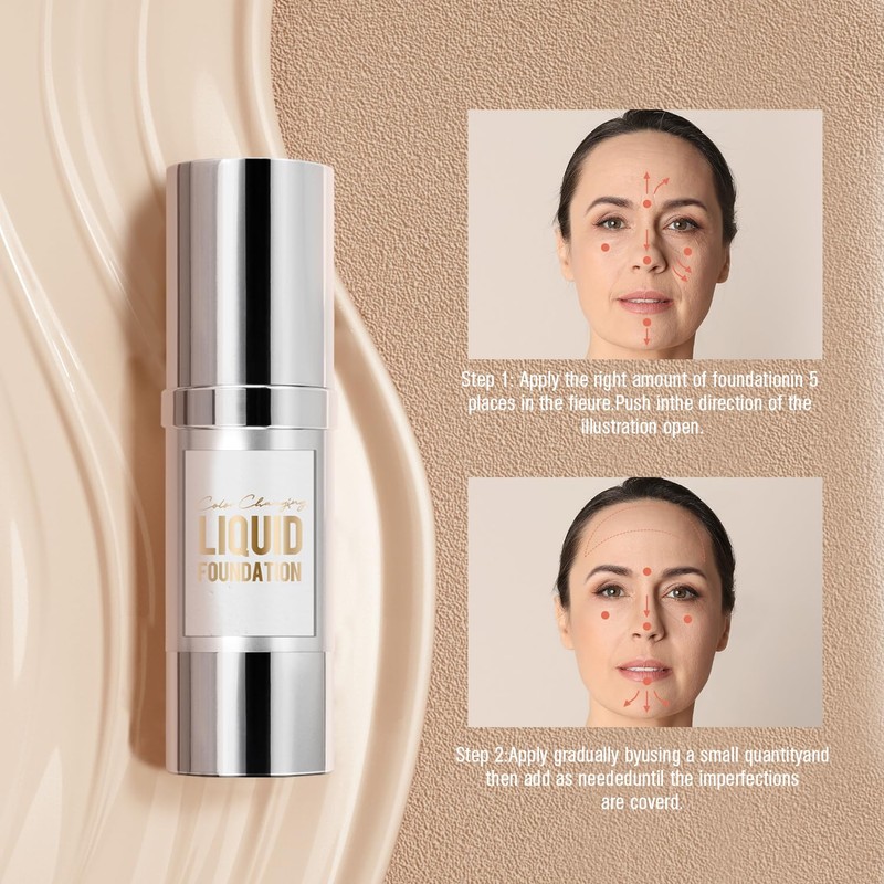 VIOLA HOUSE Foundation Color Changing, Flüssige Foundation Makeup für das