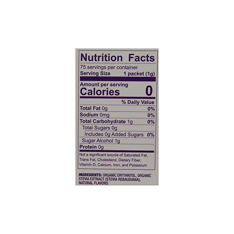 Stevia, 95+% Organic, 75 ct (pack of 6 )