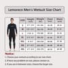 Lemorecn Mens Wetsuits Jumpsuit Neoprene 3/2mm Full Body Diving Suit