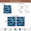 Blue Winter Forest Peel and Stick Wallpaper, Snowy Mountain Wallpaper