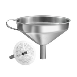 Stainless Steel Funnels for Kitchen Use Funnels for Filling Bottles Kitchen Funnel Small Mini Metal Funnel for Liquid Oils Jam Powder Food (4.3 inch 1pcs)