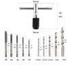 SeonFook 11pcs Tap Set T Handle Tap Wrench Handleset Tool