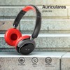 Kaiser Audífonos KSR Bluetooth y Manos Libres Rojos