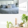 NEU 6 Toggle Mid-Size Switch Cover Wall Plates, 6-Gang 12"