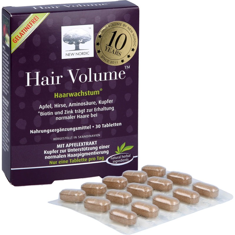 New Nordic Hair Volume Tablets Pack of 30