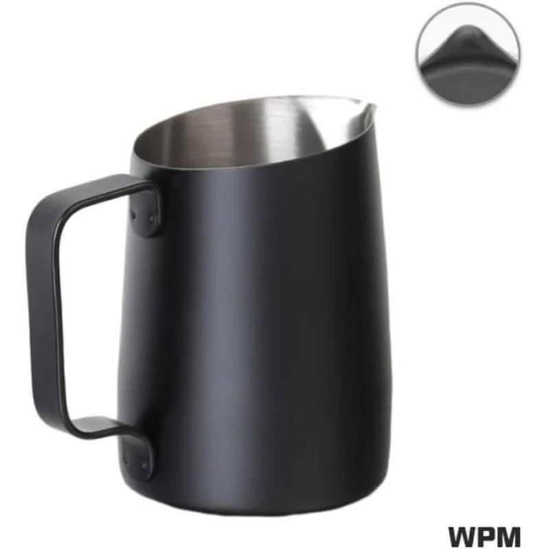 WPM HC7107BK WPM Milk Pitcher, 15.2 fl oz (450 ml)