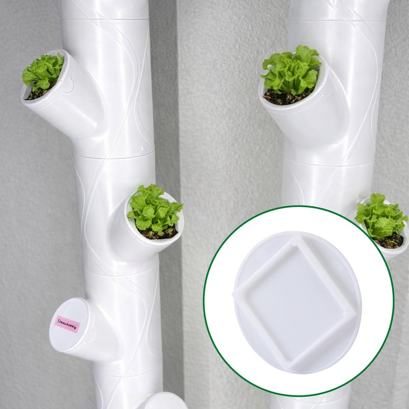 EBaokuup 24 Pcs Hydroponics yPod Caps with Colored Lables, Grow