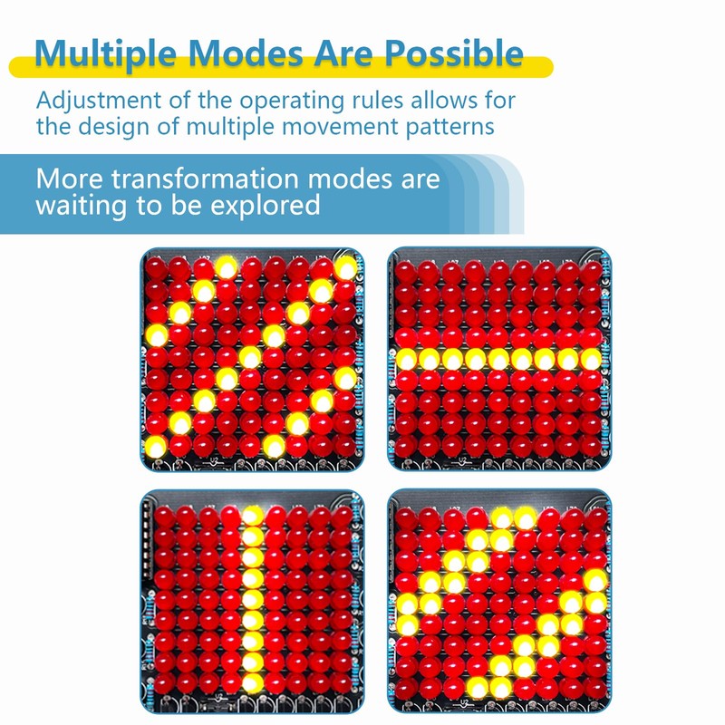 EIELE Multi-Directional Adjustable Running Light Soldering Practice Kit LED Light