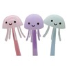 Lopenle 6PCS Novelty Jellyfish Pens Wiggle Gel Pens Soft Silicone
