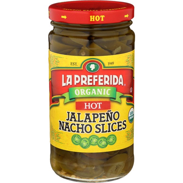 La Preferida Pepper Jalapeno Slice Hot Organic, 11.5 oz