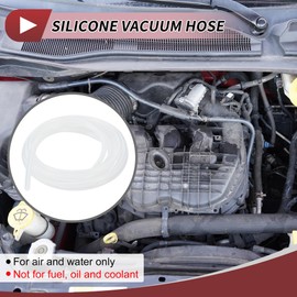 HEROFFIX 1 Stück für Luft- und Wassersilikon-Vakuumschlauch Hochtemperatur-Automobil-Vakuumschlauch 10FT 1/16" 2mm ID 2mm Dicke Klarer Silikon