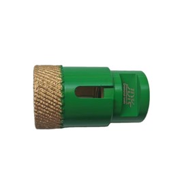 JDK Arix Diamond Core Drill Bit, Green, 1-3/8 Inch, Segment Design for Quartz, Porcelain, Marble