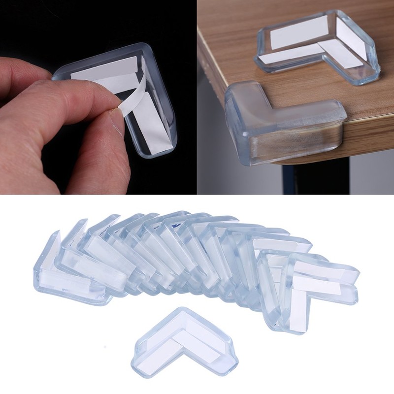 4Pcs Transparent Table Corner Protector Angle Pad Corner Guard Table
