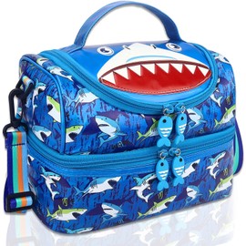 RHCPFOVR Kids Lunch Bag - Double - Decker Cooler Insulated Lunch Box for Boys Girls,Washable Lunch Bag and Reusable Toddler Lunchbox for School and Daycare