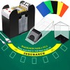 Aoriher Blackjack Game Combo Set, Include Blackjack Layout Felt,Shoe 6