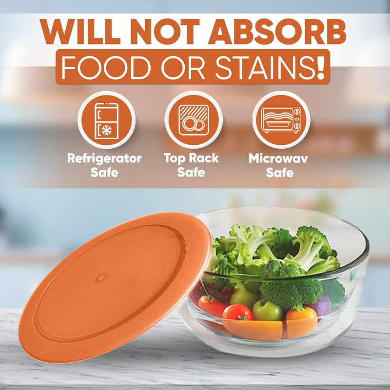 Replacement Lids for Pyrex Containers Round Glass Food Plastic (2)