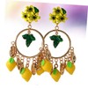 BESPORTBLE Baroque Style Earrings Unique Ear Accessories Casual Jewelry Party