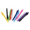 11Pcs Press Ballpoint Pen Colorful Shell 0.5mm Ballpoint Pen Black