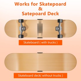 mekueeex 3 Pack Skateboard Wall Mount Horizontal, Swivel 360° Rotating Skateboard Wall Hanger Storage Rack Adjustable Skateboard Holder Display Your Skate Decks Vertical or Horizontal & Any Angle ﻿