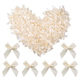 Satin Schleifen,100 pcs Satinband Mini Schleifen zum Basteln Klein Schleifer für Hochzeit Geburtstagsfeier Dekoration Geschenkverpackung Bastelbedarf