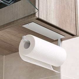 Kitchen Roll Holder, Kitchen Roll Holder, No Drilling, Kitchen Roll Holder Wall Stainless Steel for Pantry, Sink, Bathroom, Rectangle 26.5 cm