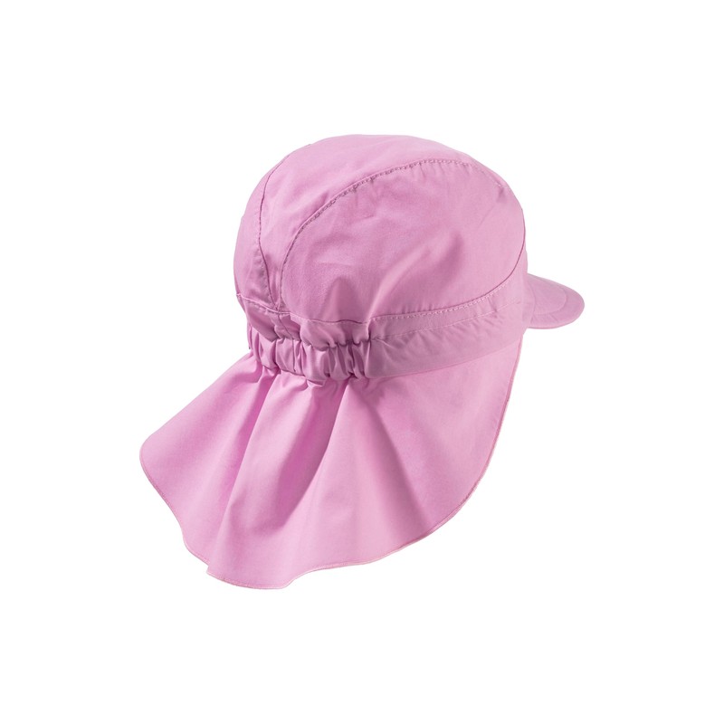 Sterntaler Girls' Peaked Cap with Neck Protection, pink