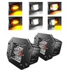 SLARY 2 Packs 5 Inch Flush Mount LED Pods 6