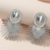 Classy Trendy Statement Earrings for Women A1157 (Silver)
