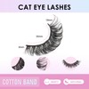 Poiuyoiu False Eyelashes 10 Pairs Russian Tape Eyelashes Natural Looking