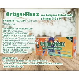 3 Cajas Ortigaflexx Con Colageno Hidrolizado Y Omega 3,6,9                                                                                            